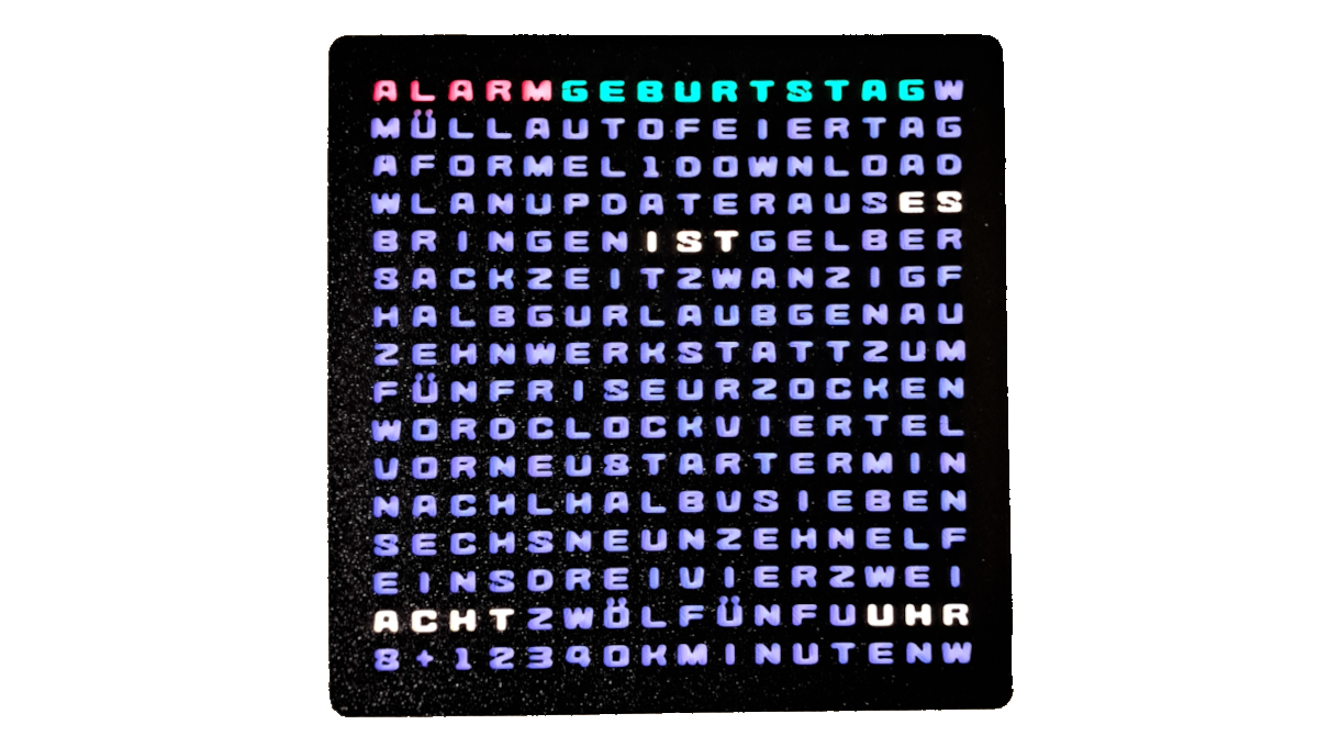 Bild Wortuhr